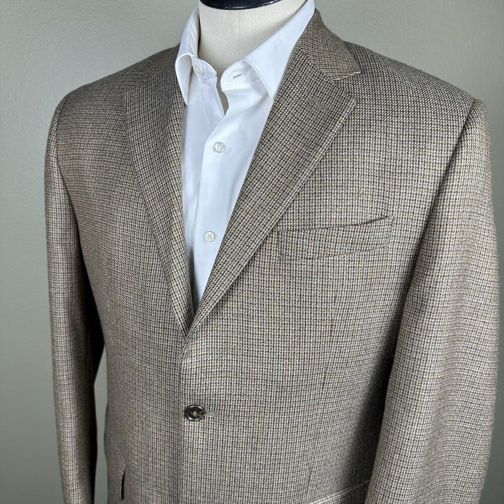 Michael Kors Sportcoat Men 40R New Virgin Wool Tweed Browns Beige